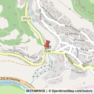 Mappa Via Mulini, 1, 38038 Tesero, Trento (Trentino-Alto Adige)