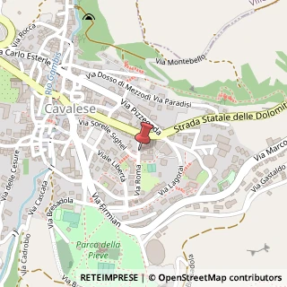 Mappa Via Roma, 7, 38033 Cavalese, Trento (Trentino-Alto Adige)