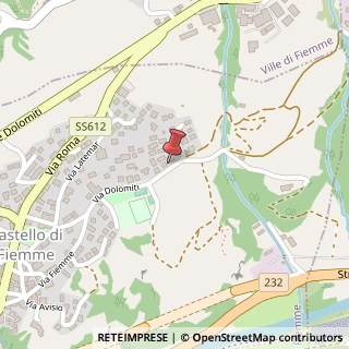 Mappa Via Dolomiti, 27, 38030 Castello-Molina di Fiemme, Trento (Trentino-Alto Adige)