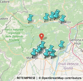 Mappa Via Meduno, 33090 Tramonti di Sotto PN, Italia (13.77167)