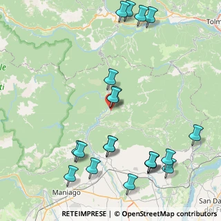 Mappa Via Meduno, 33090 Tramonti di Sotto PN, Italia (10.135)