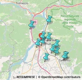 Mappa Via dell'Artigiano, 33013 Gemona del Friuli UD, Italia (5.94917)