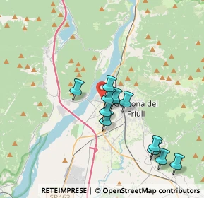 Mappa Via dell'Artigiano, 33013 Gemona del Friuli UD, Italia (3.33091)