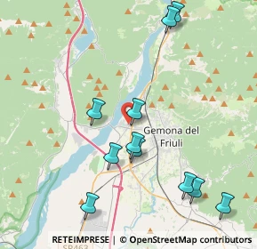 Mappa Via dell'Artigiano, 33013 Gemona del Friuli UD, Italia (4.33818)