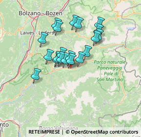 Mappa Via Stazione, 38038 Tesero TN, Italia (10.6125)