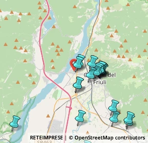 Mappa Via dei Mestieri, 33013 Gemona del Friuli UD, Italia (3.9505)