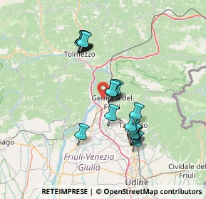 Mappa Via dei Mestieri, 33013 Gemona del Friuli UD, Italia (12.348)