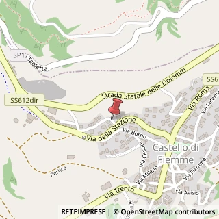 Mappa Via Stazione, 26, 38030 Castello-Molina di Fiemme, Trento (Trentino-Alto Adige)