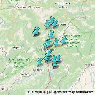 Mappa Località Malcolm, 32013 Longarone BL, Italia (11.069)
