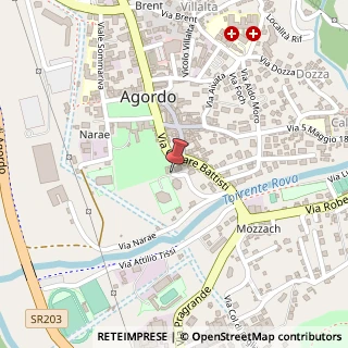 Mappa Via Felice Cappello, 10, 32021 Agordo, Belluno (Veneto)