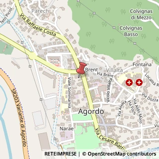 Mappa Via XXVII Aprile, 54, 32021 Agordo, Belluno (Veneto)