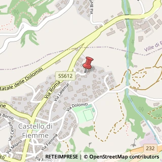Mappa Via Latemar, 26, 38030 Castello di Fiemme TN, Italia, 38030 Castello-Molina di Fiemme, Trento (Trentino-Alto Adige)