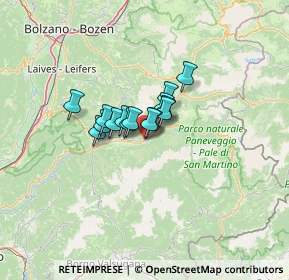 Mappa Piazza Italia, 38030 Ziano di Fiemme TN, Italia (6.63867)