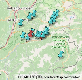 Mappa Piazza Italia, 38030 Ziano di Fiemme TN, Italia (10.967)