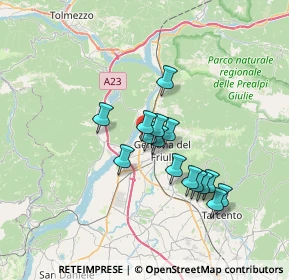 Mappa Via San Pietro, 33013 Gemona del Friuli UD (5.48333)