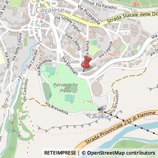 Mappa Via Alcide De Gasperi, 12, 38033 Cavalese TN, Italia, 38030 Daiano, Trento (Trentino-Alto Adige)