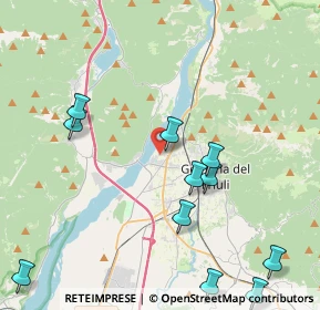 Mappa Via della Turbina, 33013 Gemona del Friuli UD, Italia (4.93909)