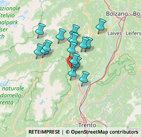 Mappa Via Sabbionare, 38010 Cunevo TN, Italia (9.98313)