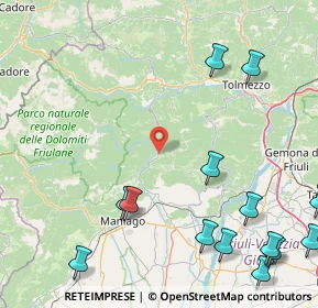 Mappa Pradileva, 33090 Tramonti di Sotto PN, Italia (24.75933)