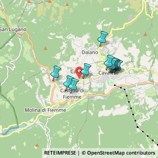 Mappa Via Bivio, 38033 Carano TN, Italia (1.44091)