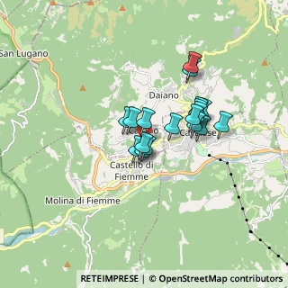 Mappa Via Bivio, 38033 Carano TN, Italia (1.20722)