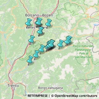 Mappa Via delle Genziane, 38033 Cavalese TN, Italia (10.0105)