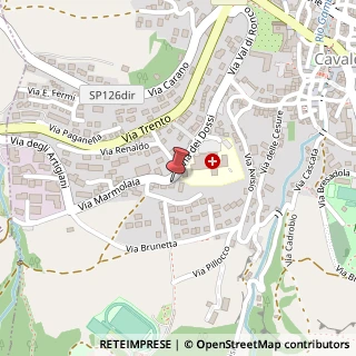 Mappa Via Dossi, 21, 38033 Cavalese, Trento (Trentino-Alto Adige)