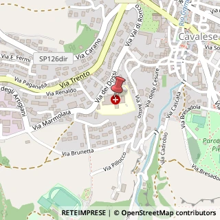 Mappa Via Dossi, 21, 38033 Cavalese, Trento (Trentino-Alto Adige)