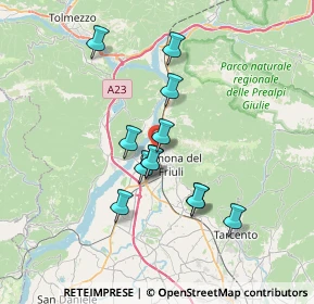 Mappa Via Bariglaria, 33013 Udine UD, Italia (5.84083)