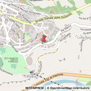 Mappa Via Gioacchino Rossini, 2, 38033 Cavalese, Trento (Trentino-Alto Adige)