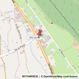 Mappa Via la Monica, 2A, 23020 Prata Camportaccio, Sondrio (Lombardia)