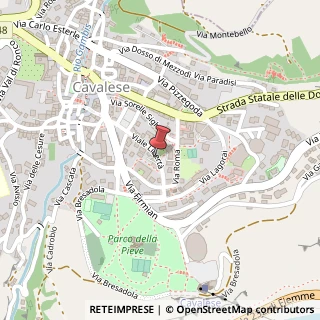 Mappa Viale Libertà, 10, 38033 Cavalese, Trento (Trentino-Alto Adige)