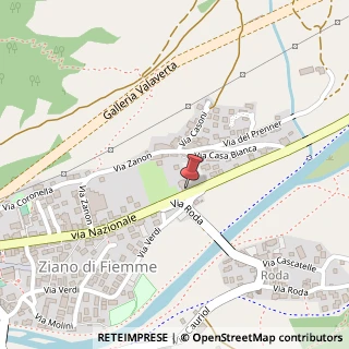 Mappa Via Nazionale, 113, 38030 Ziano di Fiemme, Trento (Trentino-Alto Adige)