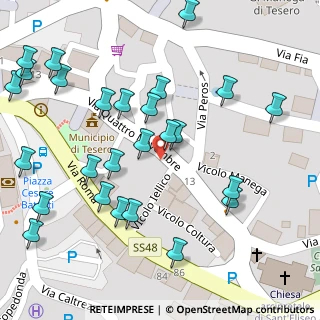 Mappa Vicolo Pare, 38038 Tesero TN, Italia (0.07308)