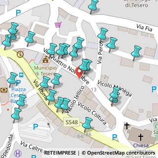 Mappa Via IV Novembre, 38038 Tesero TN, Italia (0.07308)