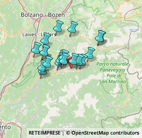 Mappa Vicolo Pare, 38038 Tesero TN, Italia (9.706)