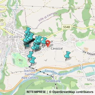 Mappa Via Marco, 38033 Cavalese TN, Italia (0.41111)