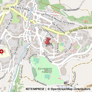 Mappa Via Guglielmo Marconi, 10, 38033 Cavalese, Trento (Trentino-Alto Adige)