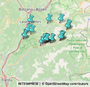 Mappa 38033 Cavalese TN, Italia (9.127)