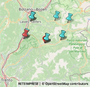 Mappa 38033 Cavalese TN, Italia (12.13154)