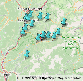 Mappa 38033 Cavalese TN, Italia (11.54895)