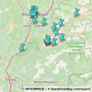 Mappa 38033 Cavalese TN, Italia (16.4115)