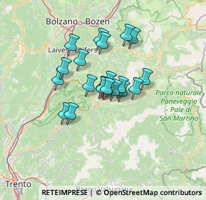 Mappa Via Trento, 38033 Cavalese TN, Italia (9.295)