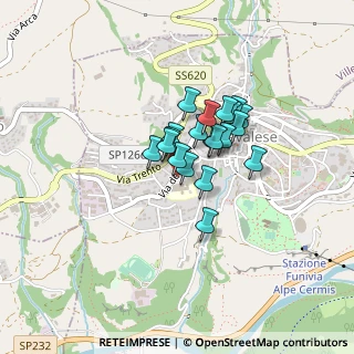 Mappa Via Dossi, 38033 Cavalese TN, Italia (0.26)