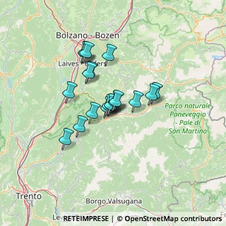 Mappa Via Dossi, 38033 Cavalese TN, Italia (9.60684)