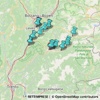 Mappa Via Dossi, 38033 Cavalese TN, Italia (11.077)