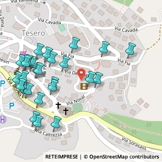 Mappa Via Delmarco, 38038 Tesero TN, Italia (0.15385)