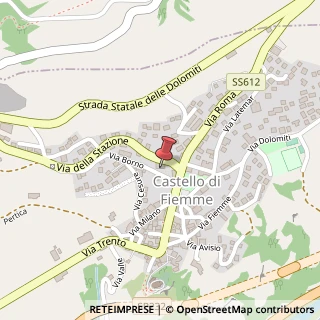 Mappa Via Borno, 2A, 38030 Castello-Molina di Fiemme, Trento (Trentino-Alto Adige)