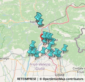 Mappa Via A. Diaz, 33010 Trasaghis UD, Italia (10.8045)