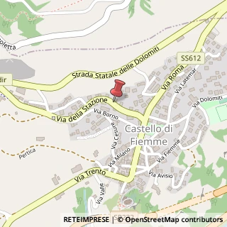 Mappa Via Stazione, 52, 38030 Castello-Molina di Fiemme, Trento (Trentino-Alto Adige)